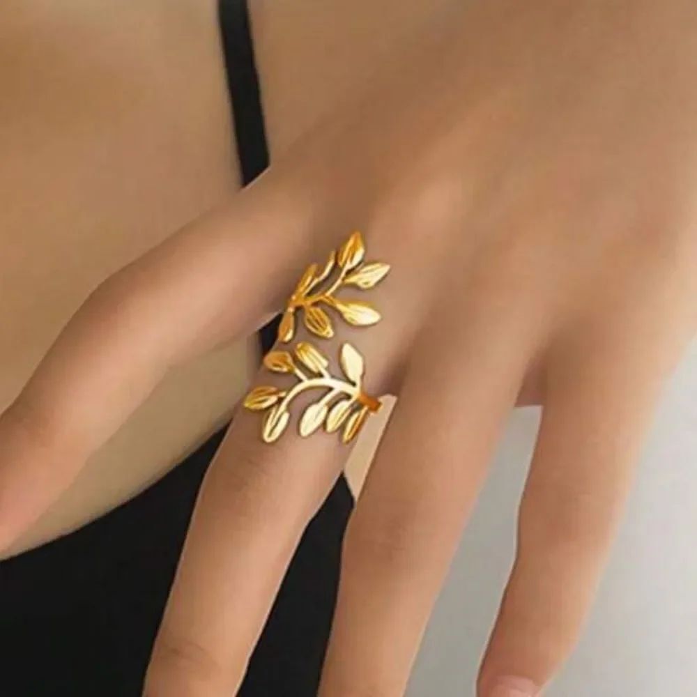 Gold Leaf Ring N1685